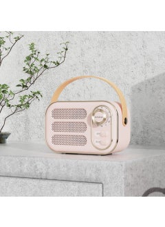 اشتري 2022 Vintage DW13 Bluetooth Speaker Modern Creative Mini Wireless Gift Pink في الامارات