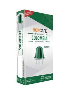 اشتري Colombia Supremo Arabica Nespresso Compatible Coffee Capsules 50 Grams في مصر