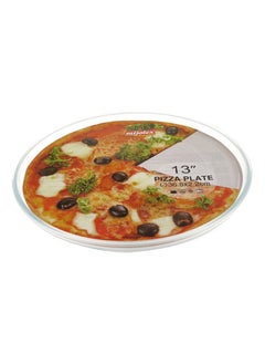 Buy Round Shape Pizza Plate Transparent 36.2X2.2 cm in Saudi Arabia