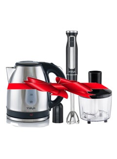Buy Insiya Kitchen bundle pack including electric kettle and 4 in 1 hand blender your kitchens  dynamic duo with power saving dishwasher safe and premium quality electric appliances in UAE
