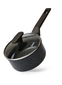 Buy Saucepan 16x7.6cm/1.4LTR Aluminum with Induction Bottom in UAE