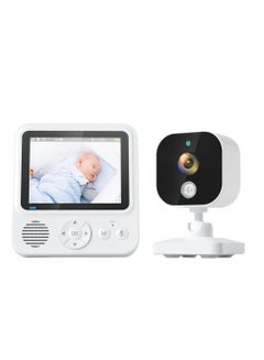 اشتري Baby Monitor, Video Baby Monitor, HD LCD Display, Night Vision, Two-Way Audio, Long Lasting Batteries في الامارات