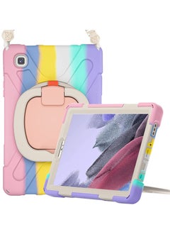 Buy Galaxy Tab A7 Lite 8.7 inch Rugged Case 2021 (T220 T225 T227), Heavy Duty Shockproof Case Protective Cover with Shoulder Strap Kickstand for Samsung Galaxy Tab A7 Lite 8.7" 2021 -Colorfulpink in Saudi Arabia
