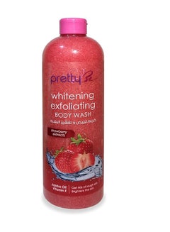 Buy PrettyBe brightening exfoliating body wash with strawberry extracts -1000ml e in Saudi Arabia