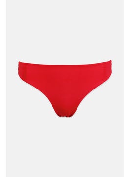 اشتري Women Plain Bikini Bottom, Red في السعودية