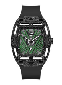 اشتري Men Analog Quartz Silicone Black Watch GW0564G2 -44mm في الامارات