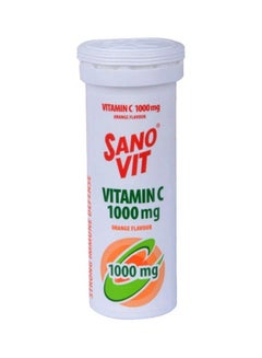 Buy Vitamin C 1000 Mg Orange Flavour 10 Effervescent Tablets in Saudi Arabia