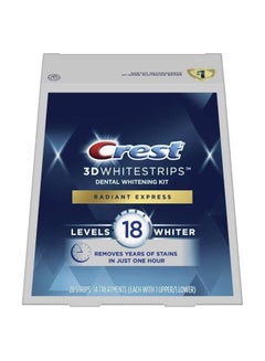 Buy Teeth Whitening Strips 3D White Strips Radiant Express Kit At Home Teeth Whitening 14 Pieces in Saudi Arabia