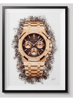 Buy Audemars Piguet 'Royal Oak Rose' Fine Art Poster With Frame 50x40 cm in UAE