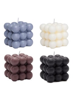 Buy Carol Cao 4 Bubble Candle Cube Soy Wax Candles- Black/White/Grey/Brown in Egypt