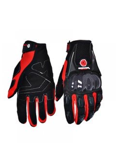 Buy Scoyco MC09 Motorcycle Gloves Motorbike Street With Protection Black Red - Size XL in Egypt