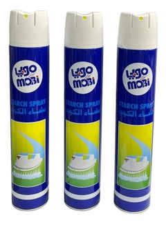 Buy Mobi starch spray 500ml, 3 pieces in Saudi Arabia