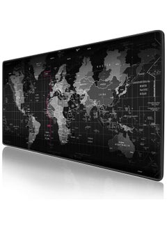 اشتري Anti-Skid Gaming Mouse Pad Extended Super Large World Map, Keyboard/ Computer/LapTop/Office MousePad , Anti-Skid, Rubber Extended MAT (30X70 CM) في الامارات