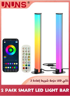 Buy Smart LED Strip Lights,RGB Symphony Sound Pickup Atmosphere Light,Gaming Lights,Ambiance Backlights Music Sync Kit,Bluetooth And Remote Control,One-to-Two E-Sports Desktop Atmosphere Light in UAE