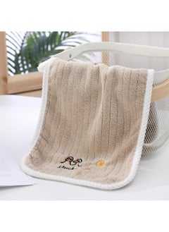 Buy Face Wash Towel Quick Absorbent Towel Boys Girls50*25Cm - Brown in Egypt