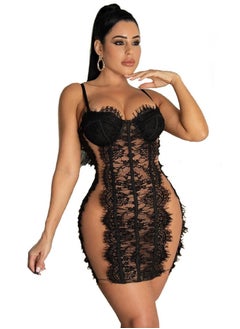 Buy Lingerie Babydoll Playsuit 613 black in Egypt