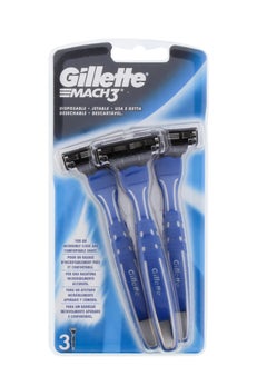 Buy Gillette Mach3 Disposable Razor 3 Pieces in Saudi Arabia