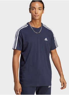 Buy 3 Stripe Essential Single Jersey T-Shirt in UAE