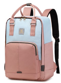 Buy 140 Mummy Maternity Diaper Elegant Waterproof Multifunctional large capacity backpack bag - Pink/Sky Blue in Egypt