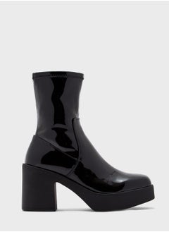 اشتري Upstep Mid Heel Ankle Boots في الامارات