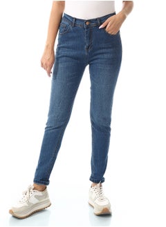 اشتري Blue Lycra Skinny Jeans For Women في مصر