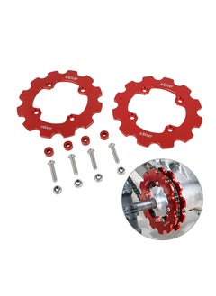 Buy ATV Dual Sprocket Guard for Yamaha Raptor 700,Red in UAE