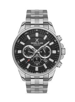 اشتري Stainless Steel daniel_klein Men Black Dial round Chronograph Wrist Watch DK.1.13274-1 في مصر