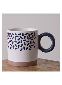 Buy Ebony Kinsey Bottom Glazed Mug 8.5 x 9.5 x 8.5 cm in UAE