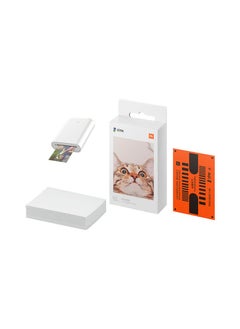 Buy Pack Of 50 Xiaomi Photo Pocket Printier Photo Paper,Xiaomi Photo Printer Paper ,Self-Adhesive,2x3-inch, 50-sheets in Saudi Arabia