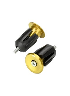 Buy Bar End S, 1 Pair Aluminum Alloy Handlebar Handle Grip Bar End Plugs For Mountain Bike, Road Bicycle, Mtb, Bmx (Black, Red, Gold, Blue, Green, Titanium)(Gold) Handlebar Plugs in Saudi Arabia