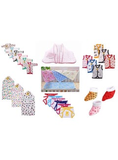 اشتري First Step New Born Baby Gift Set Combo Pack Of 7 Items For Newborn (0 6Month) Multicolor في السعودية