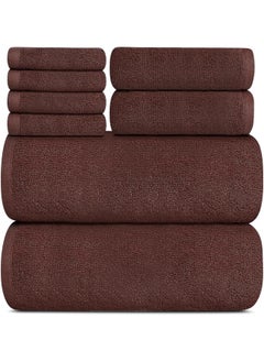 Buy Premium Bath Towels Set Pack of 8 in UAE