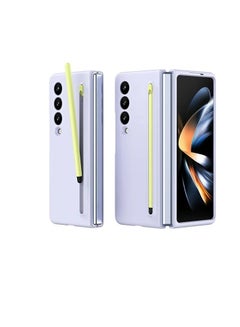 Buy Case Compatible with Samsung Galaxy Z Fold 4 Case, [S Pen Included] PC Shockproof Full Protection Cover for Z Fold 4 Case - (Purbel) in Egypt