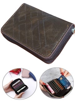 Buy Leather unisex zip credit cards and money light wallet in Egypt