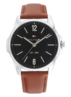 Buy TOMMY HILFIGER ROUND ANALOG MEN'S BLACK CASE WATCH - 1791448 in UAE