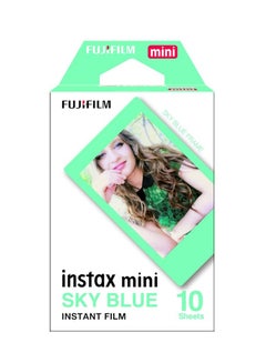 Buy Fujifilm Instax Mini Sky Blue Film - 10 Exposures in Saudi Arabia