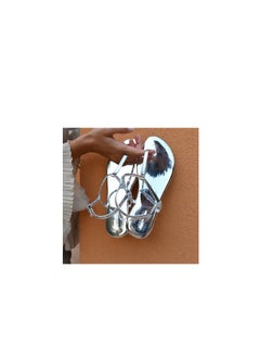 Buy Katee Tira Silver leather Summer Sandals for Women with high quality (Tira Silver) in Egypt