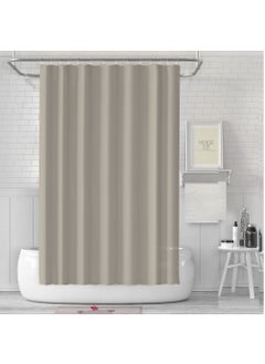 Buy Shower Curtain with Waterproof, Mildew-resistant, and Antimicrobial Properties, 180cm Wide, Washable, Quick-Drying in Saudi Arabia