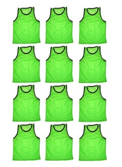 Buy HM SPORTS Football Pinnies | Training jackets | Set of 12 | Green in UAE