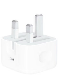 Buy iPhone Wall Charger Type-C Port 20W - White in Saudi Arabia