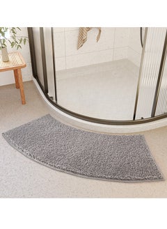 Buy Tycom Bath Mat Super Absorbent Bathtub Mat with Non-Slip Anti Slip Bathroom Floor Mats and Quick Dry Bath Rug Thickened Soft Easier Clean Carpet 40 By 100 CM Curved Grey. in UAE