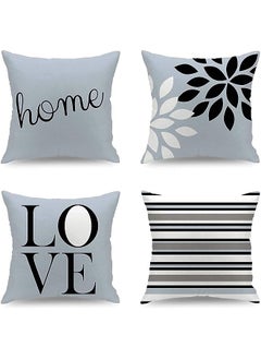 اشتري Pillow Covers Set, Decorative Couch Geometric Pattern Cushion Covers, KASTWAVE Perfect to Outdoor Patio Garden Living Room Sofa Farmhouse Car Chair Home Decor 18 x 18 Cm, 4 Pcs في الامارات