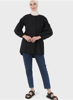 Buy Balloon Sleeve Knitted Tunic in UAE