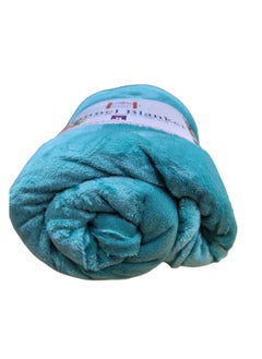 Buy Fleece Blanket 200X240Cm Soft-Fluffy Blanket-Warm For Sofa And Bed-Easy To Carry-Green Colour in UAE