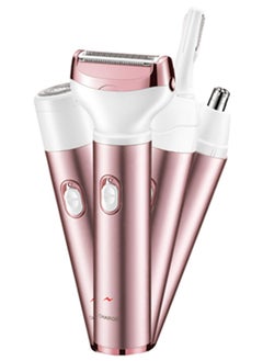 Buy 4 in 1 epilator for women face leg hair removal pink in UAE