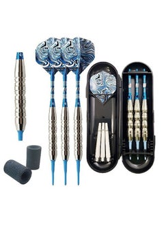 Buy Tip Darts Set - Professional Darts Soft Tip for Dartboard with Iron Barrels and Extra Aluminum Shafts, Flights + Dart Tool + Gift Case in UAE