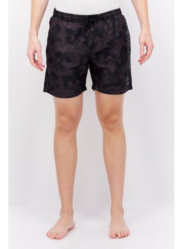 اشتري Men Brand Logo Board Shorts, Black Combo في الامارات