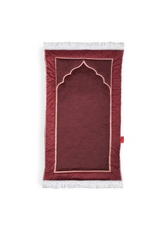 Buy Printed Fiber Padded Prayer Mat- Burgundy in Egypt