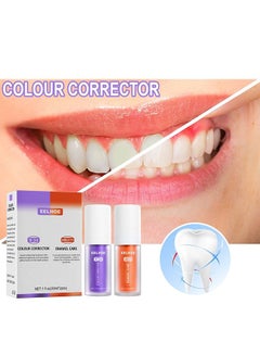 اشتري V34-Teeth Color Corrector, Calculus Removal, Teeth Whitening, Teeth Regrowth, Teeth Whitening Restoration Toothpaste Set, Purple Pack Color Corrector, Enamel Care Gum Restoration (2pcs) في الامارات