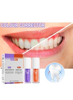 اشتري V34-Teeth Color Corrector, Calculus Removal, Teeth Whitening, Teeth Regrowth, Teeth Whitening Restoration Toothpaste Set, Purple Pack Color Corrector, Enamel Care Gum Restoration (2pcs) في السعودية